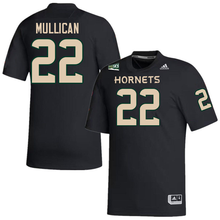 Sacramento State Hornets #22 Elias Mullican College Football Jerseys Stitched Sale-Black